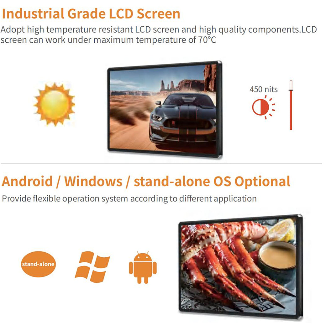 Super Thin LCD Wall Mounted Digital Signage Display | Gemdragon